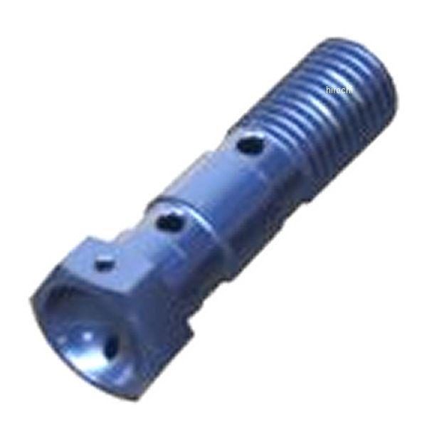 バンジョーボルト ダブル P3/8W 青