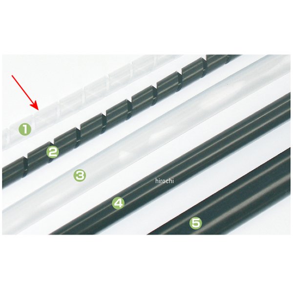 スパイラルチューブ 1m 白