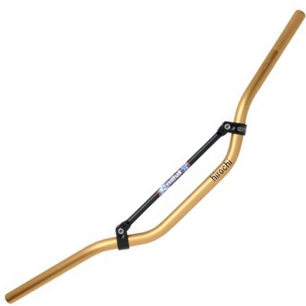 7/8インチ ストリート ハンドルバー 4インチ ファイター ゴールド