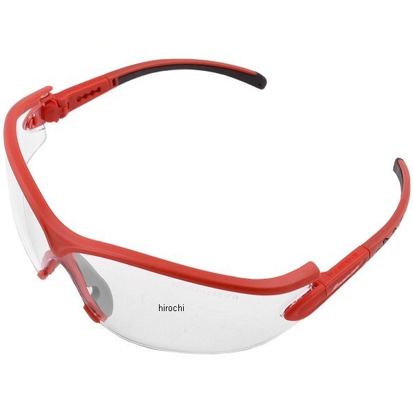 セーフティ ガラス レッドフレーム/クリアレンズ