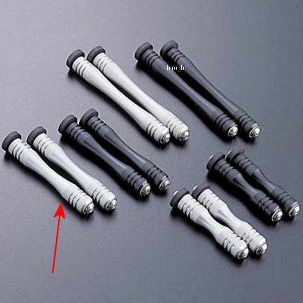 サイドカラー&ボルトセット ラウンドコア用 13段 シルバー