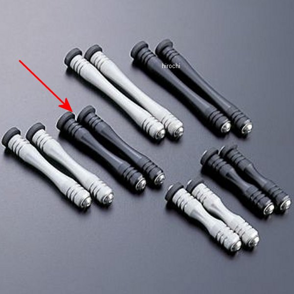 サイドカラー&ボルトセット ラウンドコア用 13段 黒