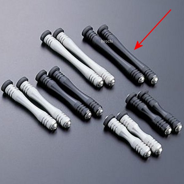 サイドカラー&ボルトセット ラウンドコア用 16段 黒