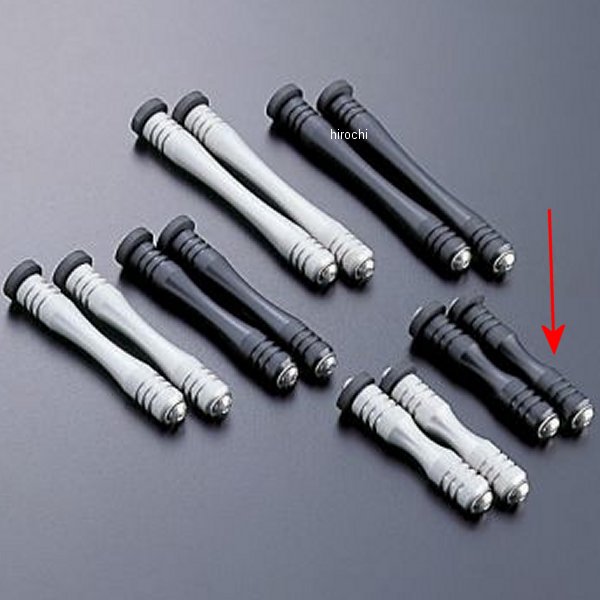 サイドカラー&ボルトセット ラウンドコア用 10段 黒