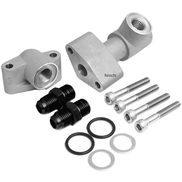 オイルクーラー取り出しセット 補修用パーツ #6 モンキー 6V前期 黒