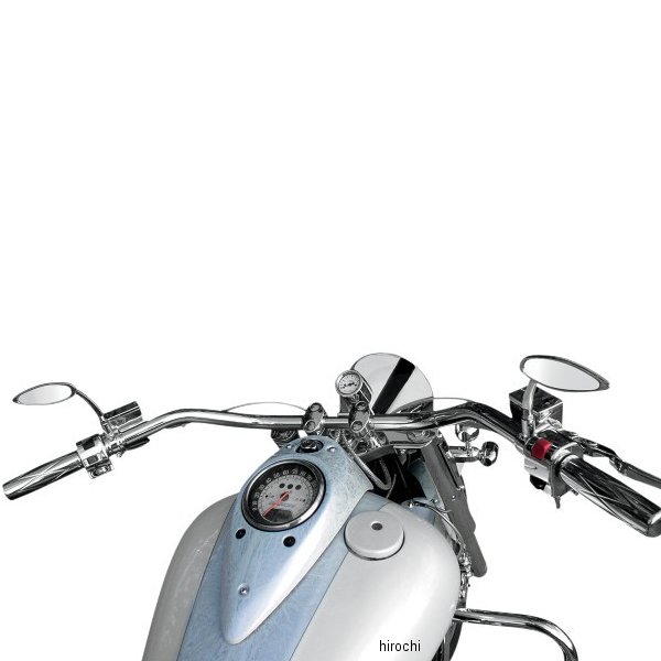 1インチ ハンドルバー 4インチ スター クローム