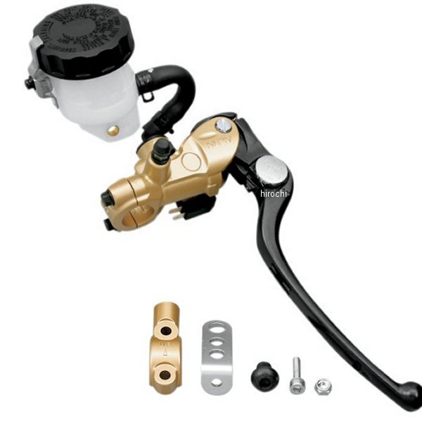 フロントブレーキ ラジアル マスターシリンダー 19mm ゴールド/黒