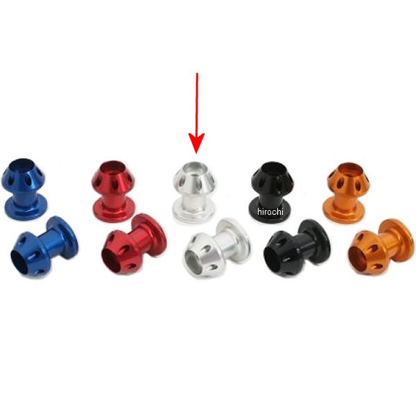 アルミファッションフック M6×35mm シルバー 2個入り