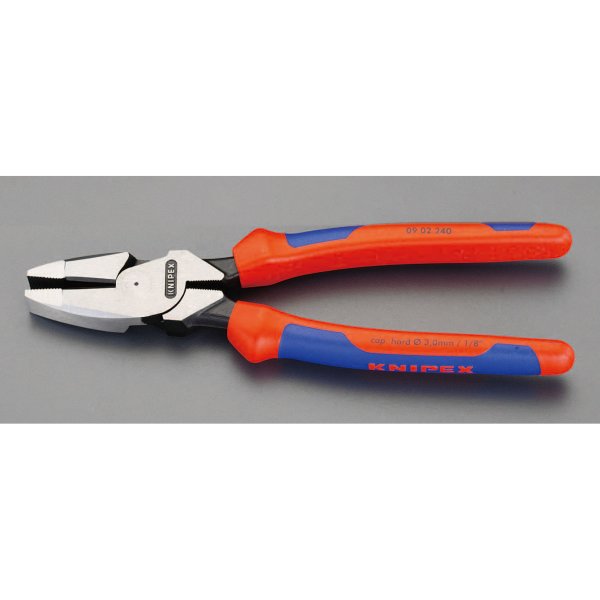 240mm 電工ペンチ(グリップ付/偏芯型)