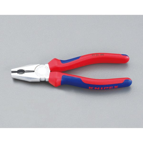 200mm 電工ペンチ(グリップ付/メッキ)