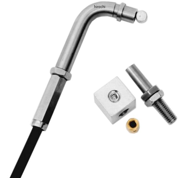 DIYスロットルワイヤー ハイスロットルキットエボ専用 95度角 黒