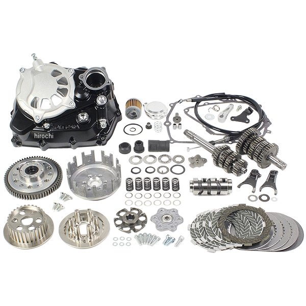 乾式クラッチ タイプ-R & TAF5速クロスミッションキット グロム、MSX125、MSX125SF スリッパー有り