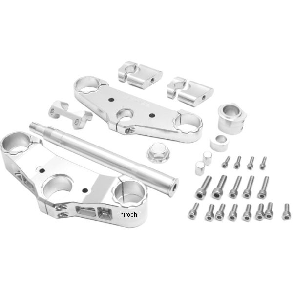 コンバーチブルステムキット フォーク径φ43 ハンドルφ22.2 ホーンステー付き 05年-15年 CB1300 シルバー