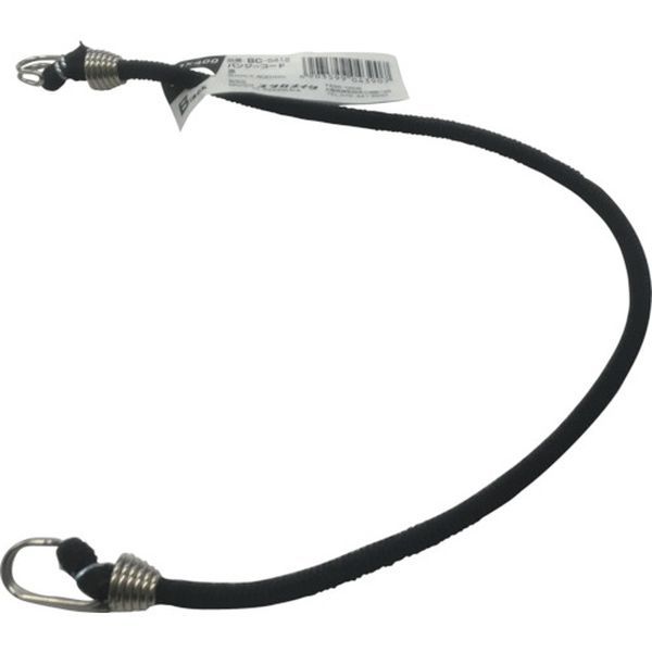 ゴム　バンジーコード　５ｍｍ×４００ｍｍ　黒