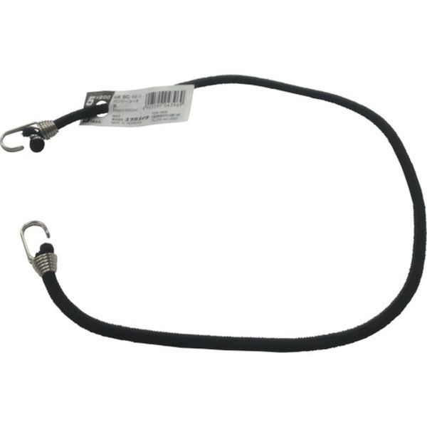 ゴム　バンジーコード　５ｍｍ×６００ｍｍ　黒