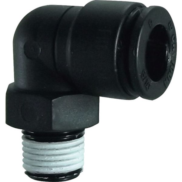 チヨダ　ファイブ樹脂メイルエルボ　８ｍｍ・Ｒ１／８