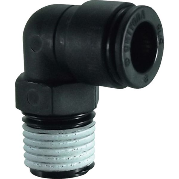 チヨダ　ファイブ樹脂メイルエルボ　８ｍｍ・Ｒ１／４