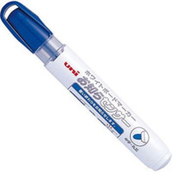 ｕｎｉ　ボードマーカーＰＷＢ－１２０－４Ｍ　青　中字丸芯