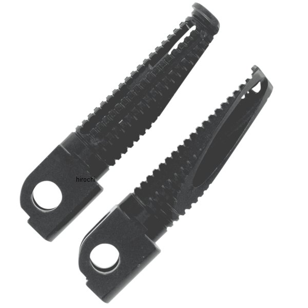 フットペグ ライダー 7年-14年 ニンジャ ZX-14、Z1000、ZRX1200R 黒