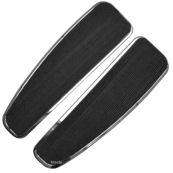 【セール特価】 ライダー側フロアボード ロング 13インチ(330mm) 汎用 ラバー 左右ペア