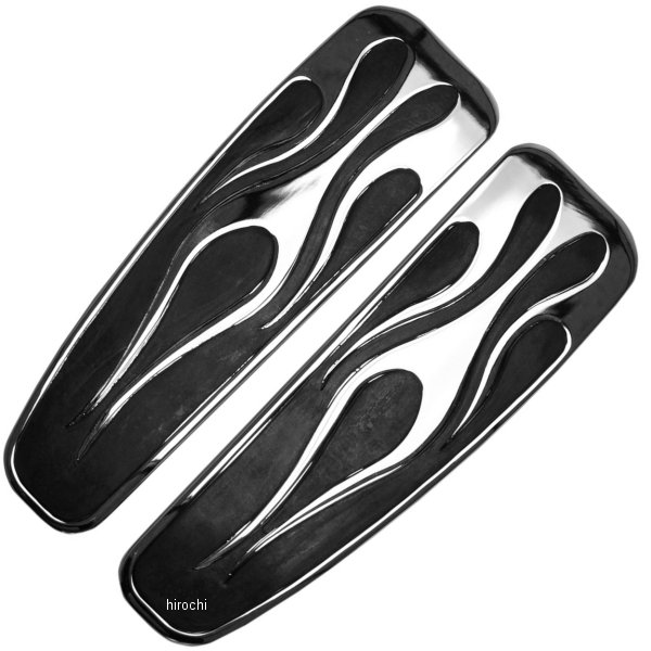 【セール特価】 ライダー側フロアボード ロング 13インチ(330mm) 汎用 フレイム 左右ペア