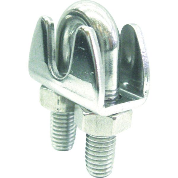 ステンレス　プレスワイヤークリップ　使用ロープ径４ｍｍ