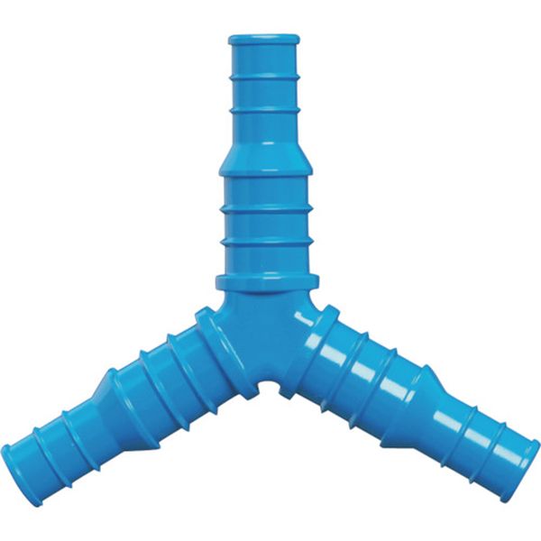 分水ホース継ぎ手Φ９－１２　　アクアブルー