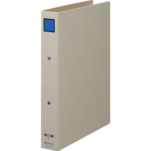 キングジム　Ａ４Ｓ保存ファイル　ドッチ式　青