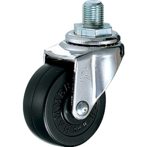 Ａ型　ねじ式　自在　ゴム車５０ｍｍ　ＵＮＦ１／２×Ｌ１４