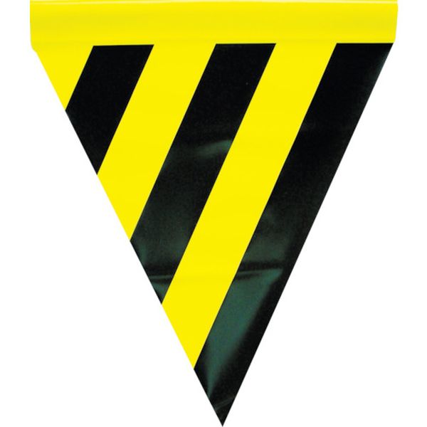 安全表示旗（筒状・トラ模様）