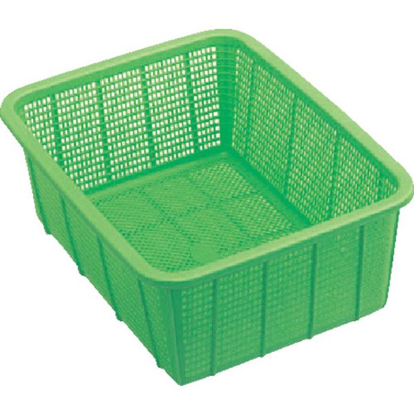 積水　角かご深型　小　青