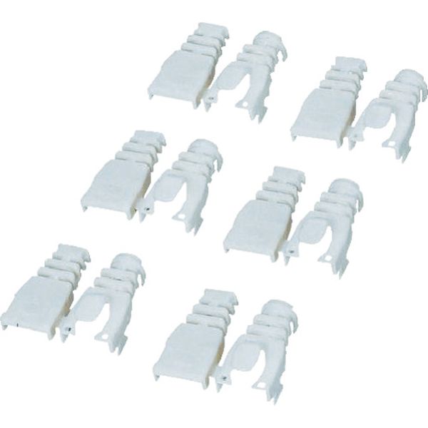 エレコム　コネクタ保護カバー後付けタイプ／６個（ベージュ）