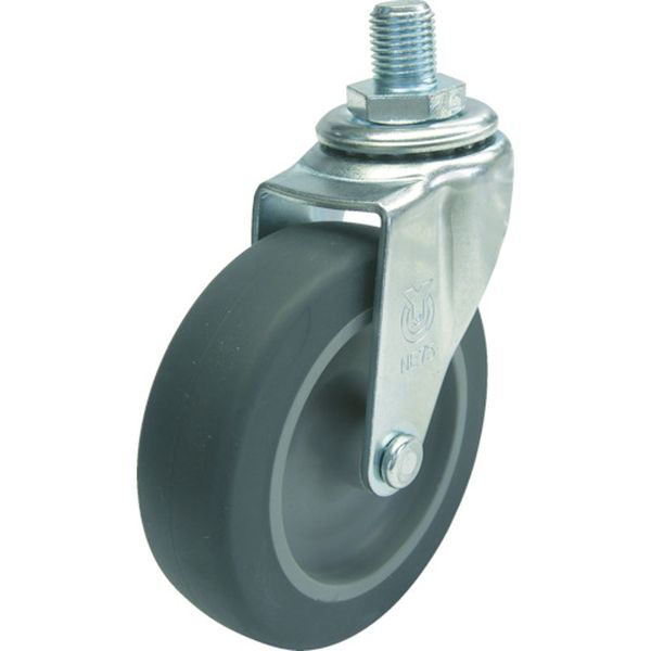 ねじ込み式エラストマーキャスター自在７５径