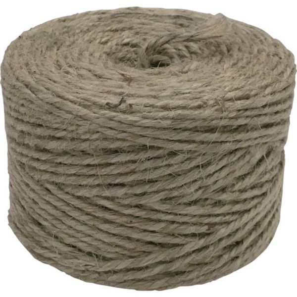 荷造り紐　ジュート麻　１４番　３本撚×５５ｍ　１００ｇ