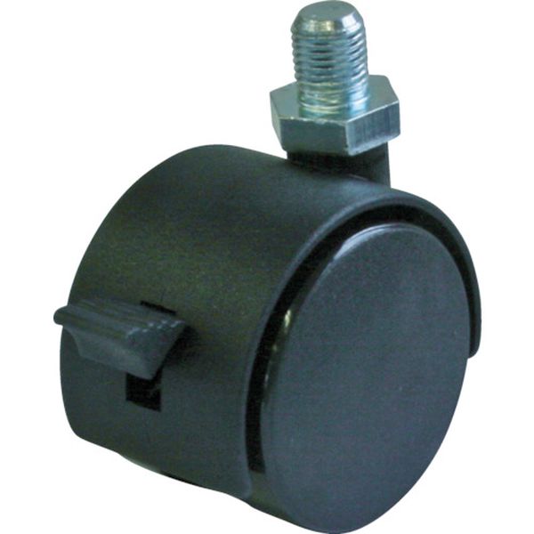 双輪キャスターＳ付自在車　５０径ナイロン車輪　Ｍ８×１５