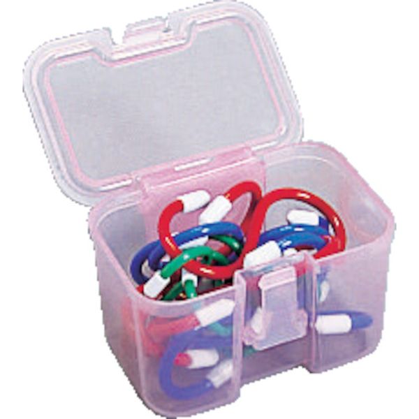 デンサン　スケルトンミニ小箱ピンク