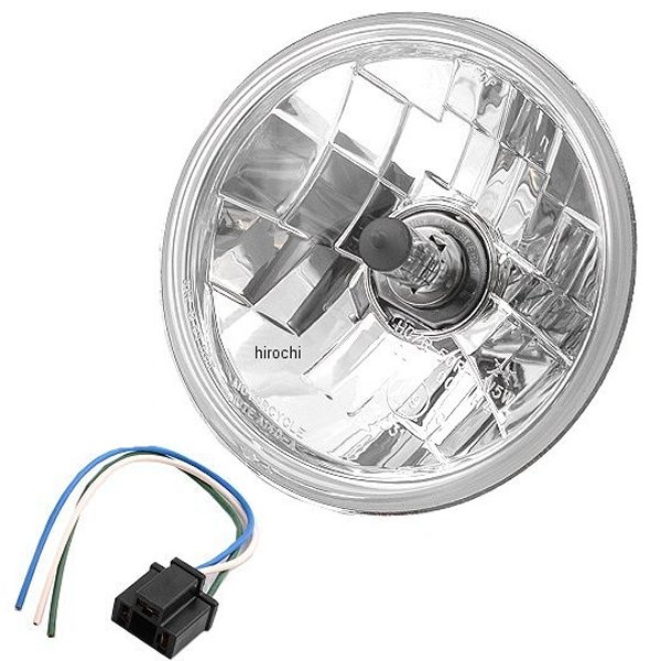 ヘッドライト 5.75インチ H4 55/60W クリアレンズ