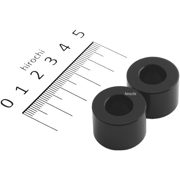カラーセット 厚さ15 内径10mm 外径21.6mm 2個入り 黒