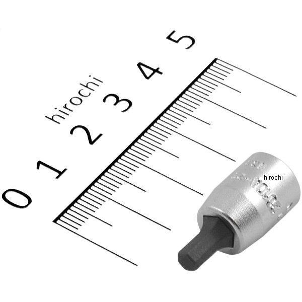 1/4インチsq ヘックスビットソケット 全長25mm 5/32インチ