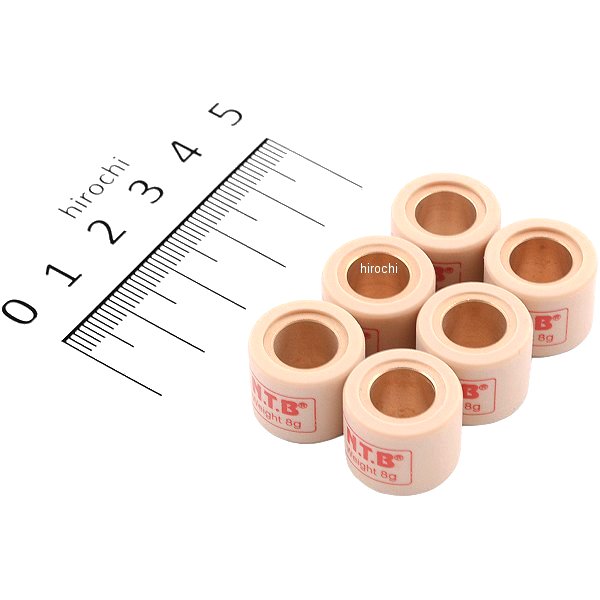 ウエイトローラー ホンダ系汎用 16φ×13 8.0g 1セット6個入り