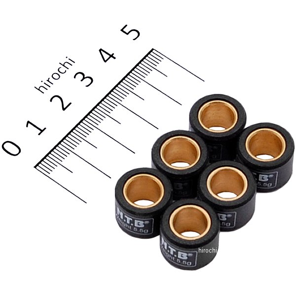 ウエイトローラー ヤマハ系汎用 15φ×12 5.5g 1セット6個入り