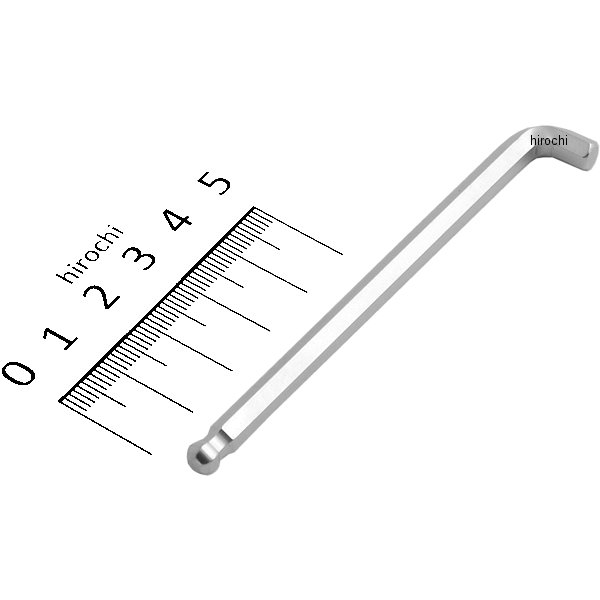 マスターツール首下ショートボールポイントL形レンチ(インチ) サイズ 3/16インチ 長さ 90mm