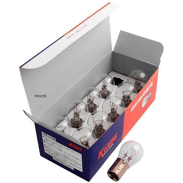 ハロゲンバルブ 12V21/5W S25 クリア 10個入り