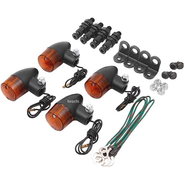 ウインカーキット ロケット・ミニ ブラック/アンバー