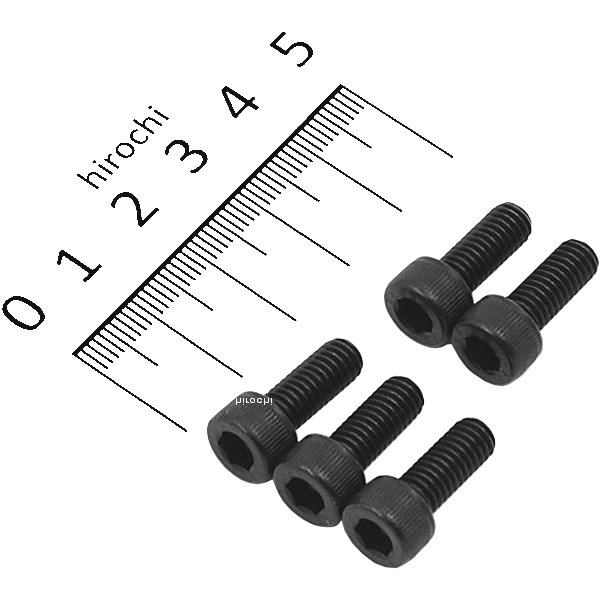 キャップボルトセット 汎用 M6x15mm ステンレス 5本入り 黒