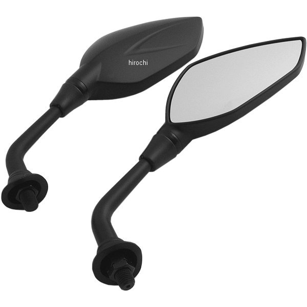 Vブレードミラー 10ミリ 黒 左右ペア