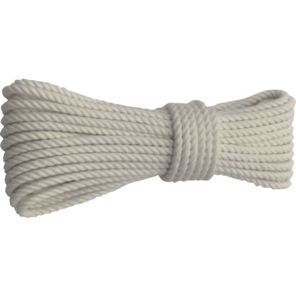 ロープ　綿ロープ３ツ打　５φ×１０ｍ