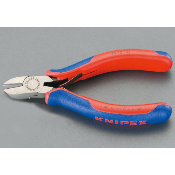 125mm 精密用ニッパー(グリップ バネ付/直刃)