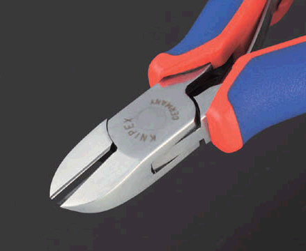 115mm 精密用ニッパー(グリップ バネ付/斜刃)