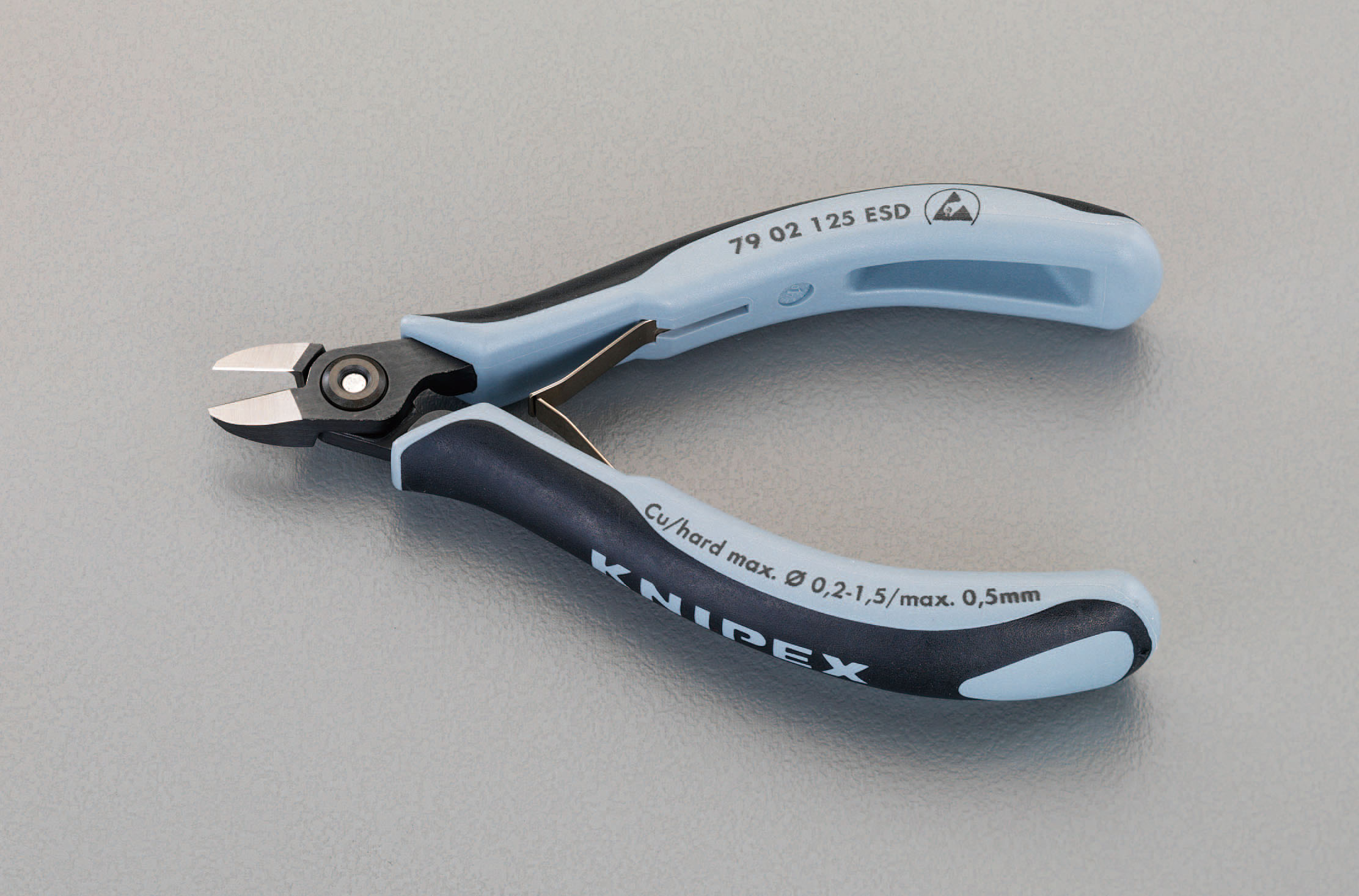 125mm 精密用ニッパー(ESDグリップ/バネ付)